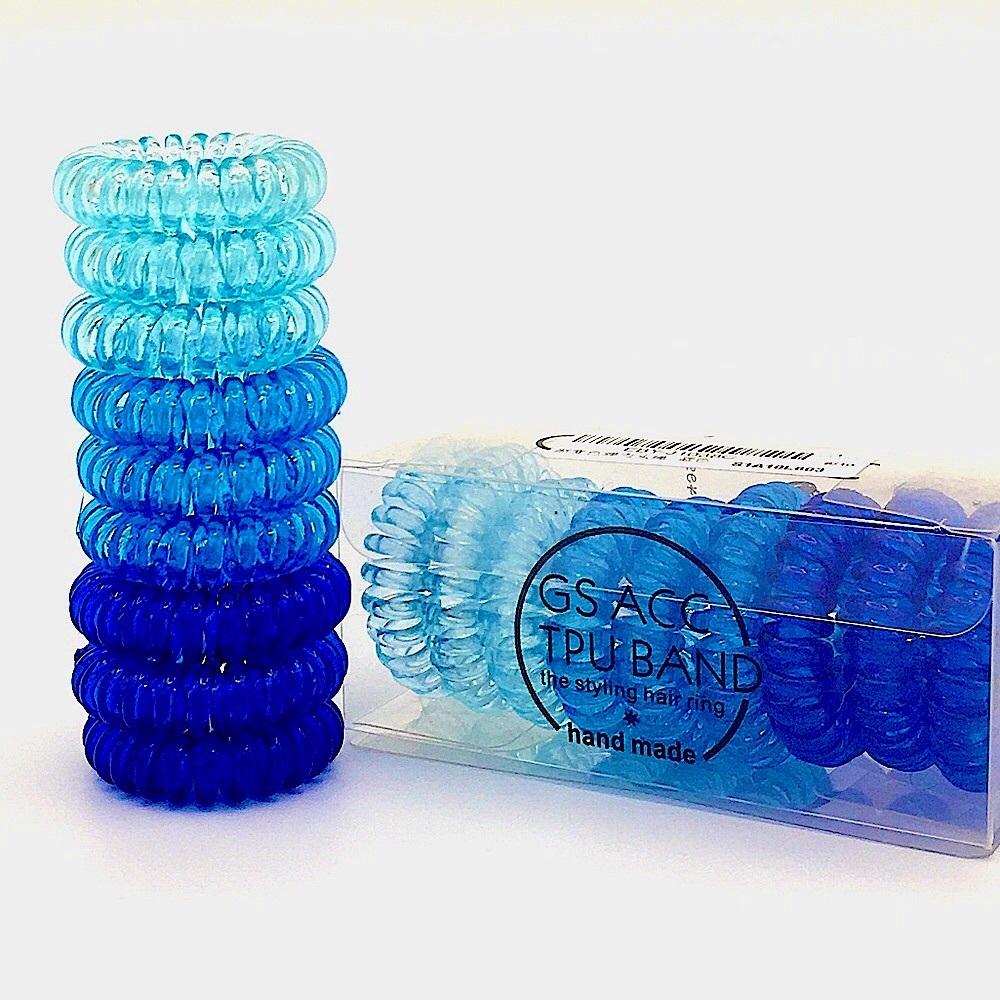 Blue Ombre Ouchless Coil Hair Ties